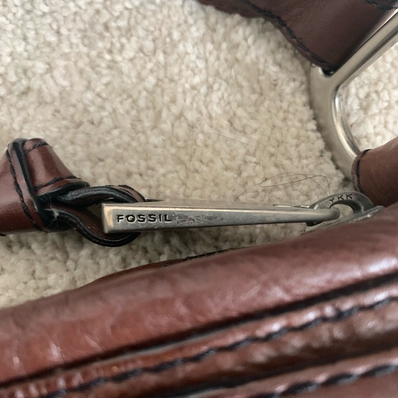 Fossil Dark Brown Leather Shoulder Bag - Picture 2 of 5